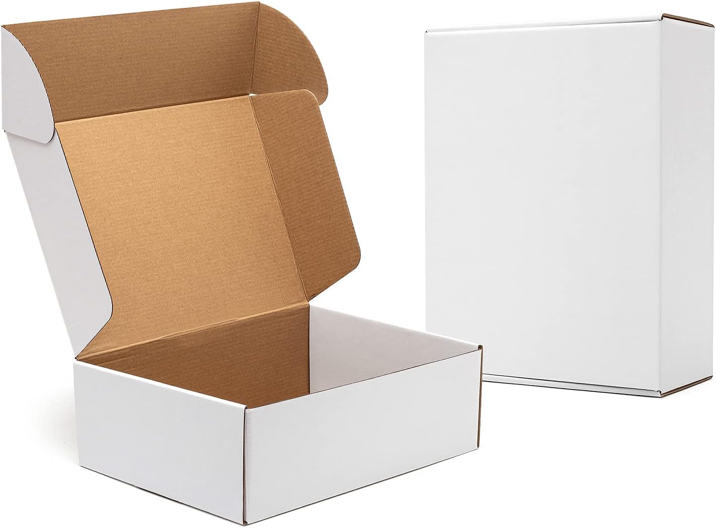 Timirog Shipping Boxes - 12x9x4" Corrugated Cardboard | 20 Pack Tab Locking Mailers for Gifts & Crafts