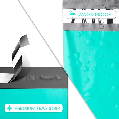 Metronic Teal Poly Mailers - 14.5x19 Large Self-Seal Shipping Bags | 100 Pack for Small Business