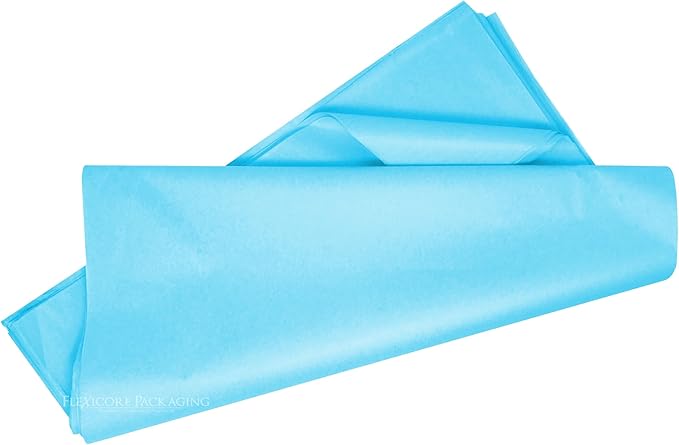 Flexicore Packaging® | Gift Wrap Tissue Paper | Size: 15"x20" | 100 Sheet | Acid Free Bulk Tissue Paper | (Oxford Blue)
