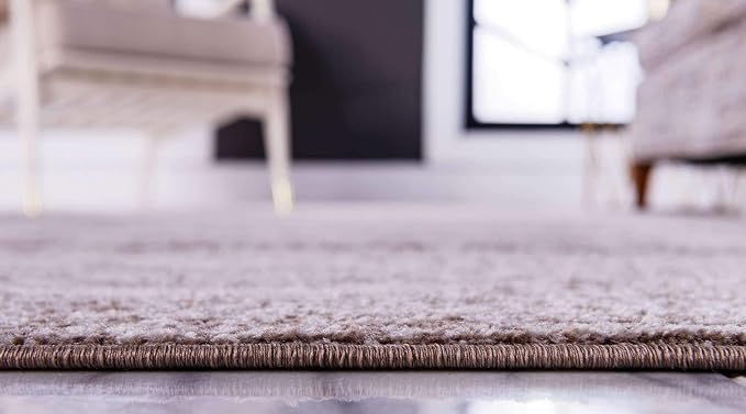 Unique Loom Bromley Collection Area Rug - Wells (2' x 8' 8" Runner, Light Brown/ Ivory)