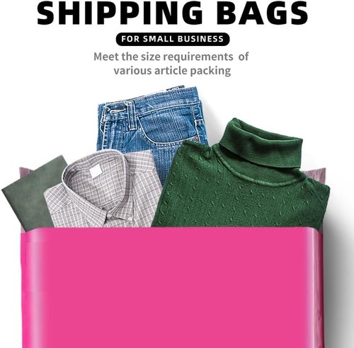 POLYSELLS Pink Poly Mailers - 200 Pcs 12x15.5 Inches | Strong Adhesive, Waterproof & Tear-Resistant Shipping Envelopes for Small Business
