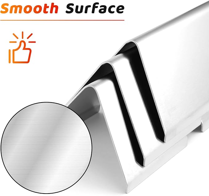 Uniflasy 7635 15.3 inch Flavorizer Bars for Weber Spirit I&II 200 Series, Spirit E210 S210 E220 S220 Gas Grills with Front Control Knobs, Weber GS4 Grill Parts, 16GA Stainless Steel Grill Heat Plates