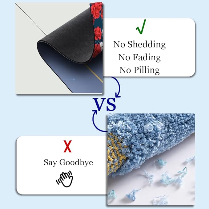 Diatomaceous Earth Bath Mat,The Leaves Non-Slip Volume Super Absorbent Fast Drying for Bathroom Kitchen Door mat,Eco-Friendly Easy to Clean 20×31Inch (50 * 80cm)