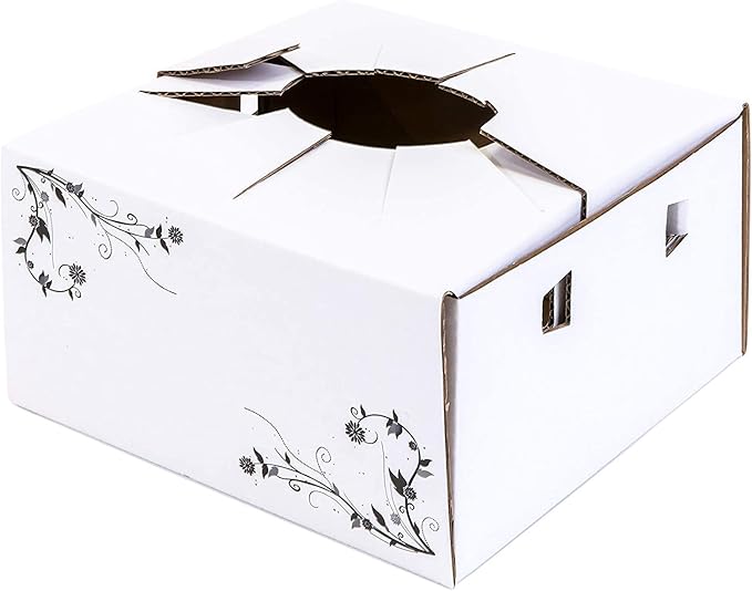 Cardboard Boxes for Delivery - Flower Delivery Boxes (8"x 8"x 4") - Sell in Bundle (10)