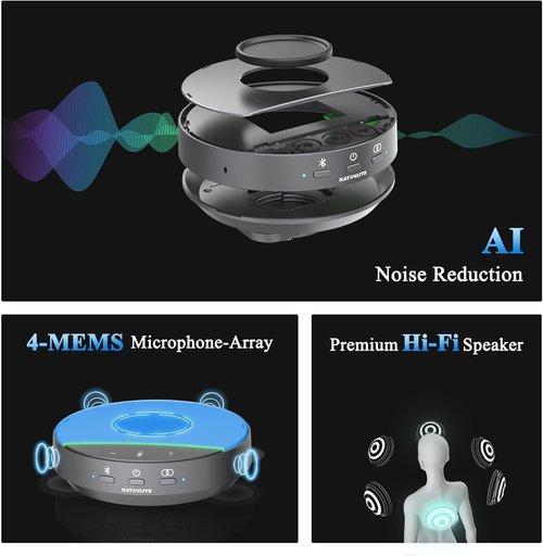 All-in-One Conference Room PTZ Camera - 4K UHD System with 10X Optical Zoom & Bluetooth Speakerphone