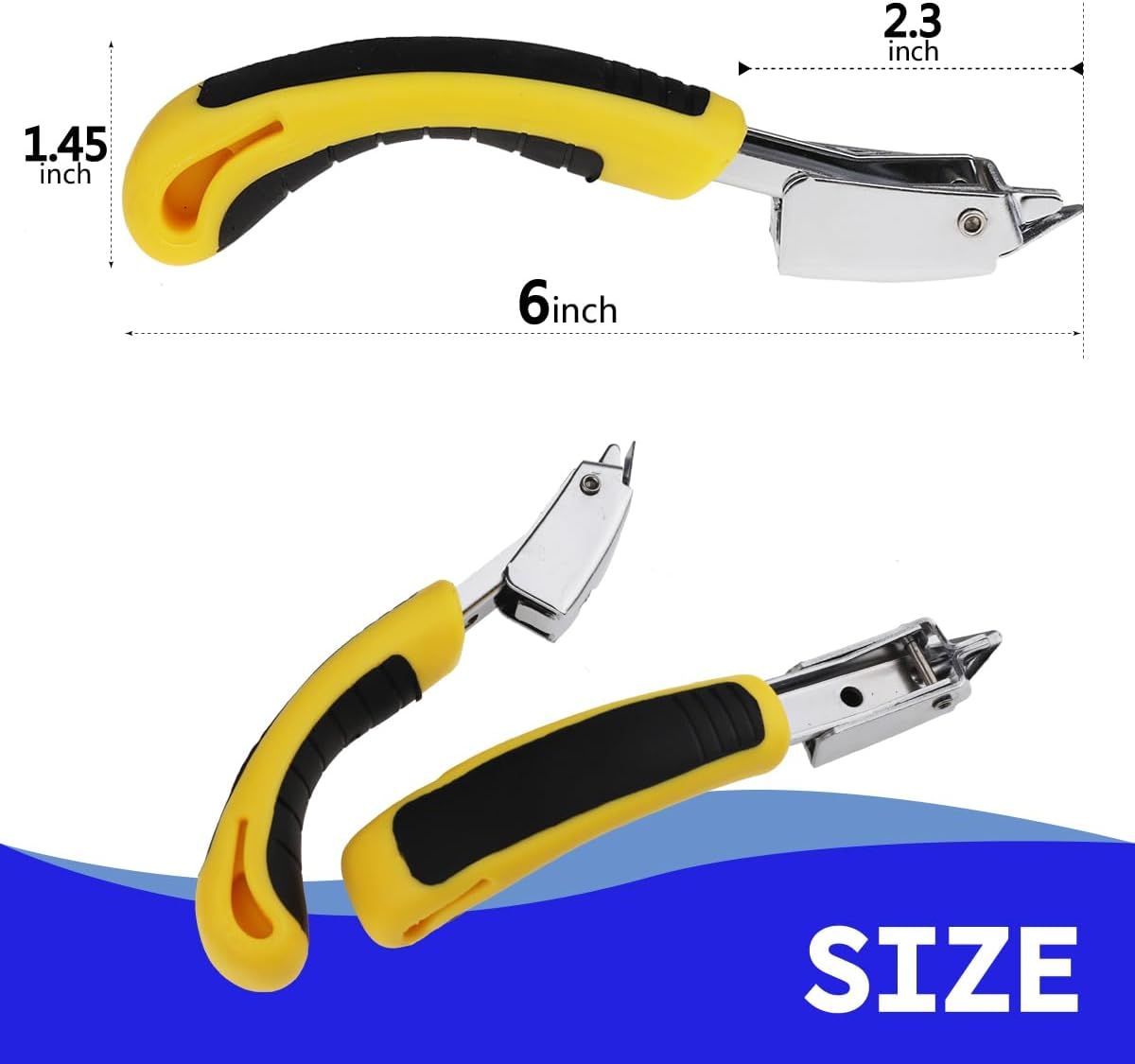 Upholstery Staple Remover - Heavy Duty Staple Puller with Non-Slip Handle for Furniture & Carpet