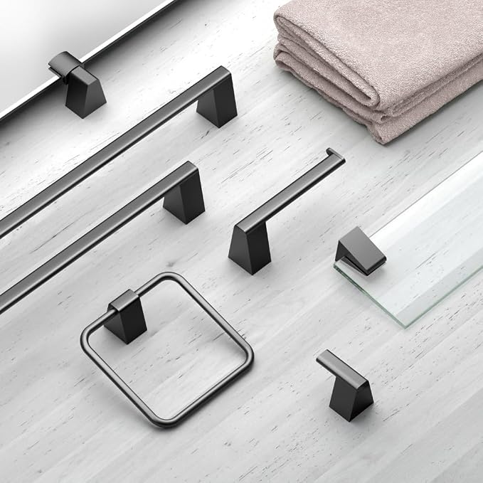 Gatco 5650MX A-Line Towel Bar, 24 Inch, Matte Black