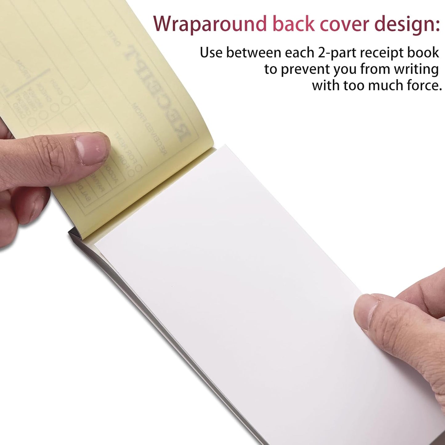 XKDOUS Receipt Book - 12 Pack Carbonless Money & Rent Receipts | 2-3/4" x 6-1/2" for Small Business
