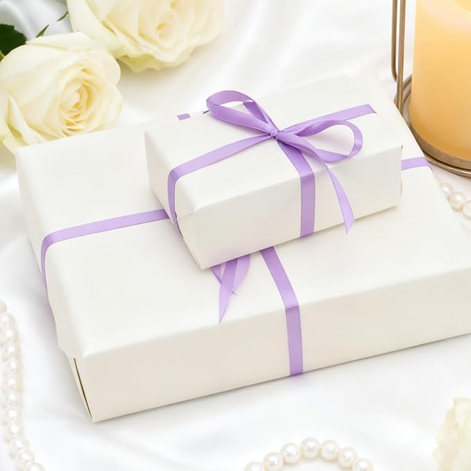 Donyang White Wrapping Paper, 17inch x 33ft Matte Metallic White Solid Color Wrapping Paper Roll, Gift Wrapping Paper for Birthday, Christmas, Baby Shower, Wedding, Valentine's Day, Arts & Crafts
