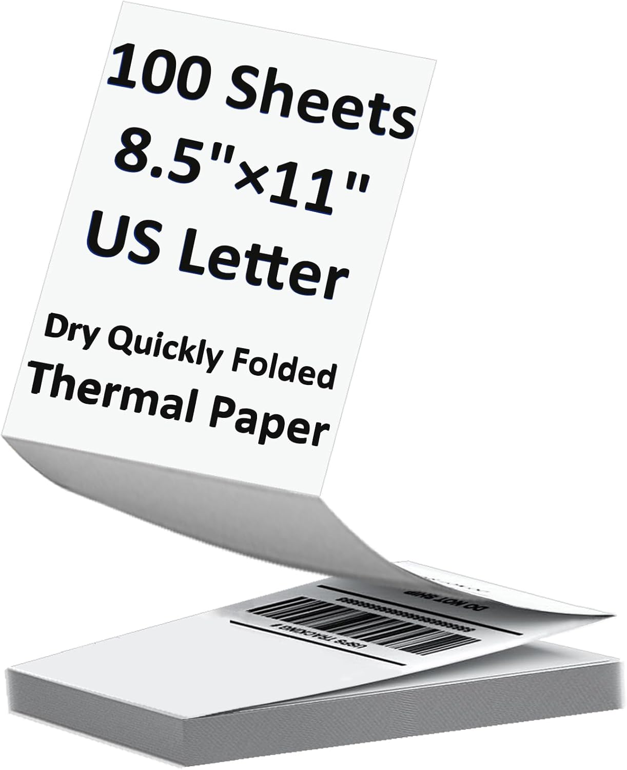 Thermal Paper by [Brand Name] - 100 Sheets US Letter Size 8.5 x 11 Inch for M08F/A40 Printers