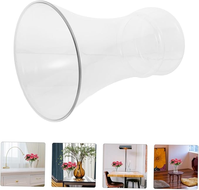 Modern Plastic Flower Vase for Desktop Home Decor Compact Lightweight Shatterproof Vase for Flower Arrangement Versatile Simple Color Centerpiece for Bedroom and Office Display