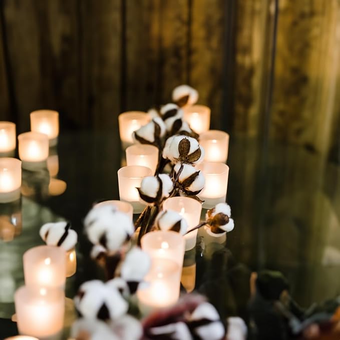 WGV Frosted Tea Light Votive Candle Holder 2.2x2.75, Tiny Utility Cylinder Glass Vase, Small Planter Terrarium for Home Accent Decor, 6 Pieces