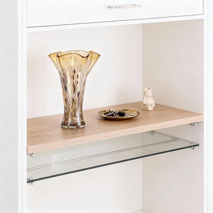 9.0"H Amber Glass Vases for Flowers, Unique Hand Blown Glass Vase Amber Gold Home Decor, Wide Mouth Colorful Flower Vase Centerpieces, For Living Room Table Bookshelf, Bathroom Office Shelf Decorative