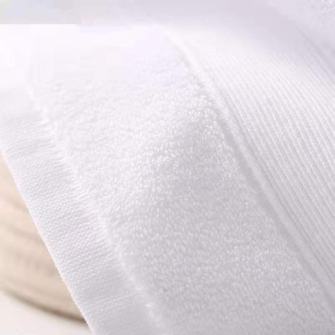 LRUUIDDE Bathroom Hand Towels 2 Set,Cotton Hand Towel for Bath, Hand, Face, Kitchen, Super Soft, Highly Absorbent, Machine Washable, Size 14" x 30" (White)
