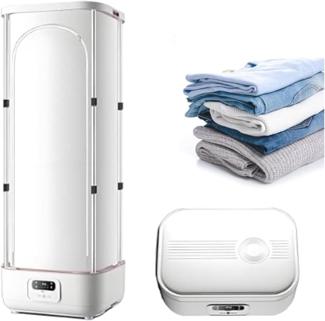 Skiennix Automatic Ironing Machine - Portable Steam Clothes Folding & Wrinkle Removal with Remote Control