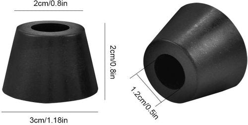 ASHATA Anti-Vibration Rubber Feet Pads - 8 Pcs 30x20mm for Speakers & Amplifiers | Includes Screws
