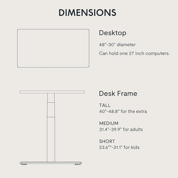 FLEXISPOT E6 Pro Oval Leg Dual Motor 3 Stages Standing Desk 48x30 Inch Whole-Piece Board Electric Height Adjustable Electric Sit Stand Up Desk 150KG Load Capacity (White Frame + Maple Desktop)