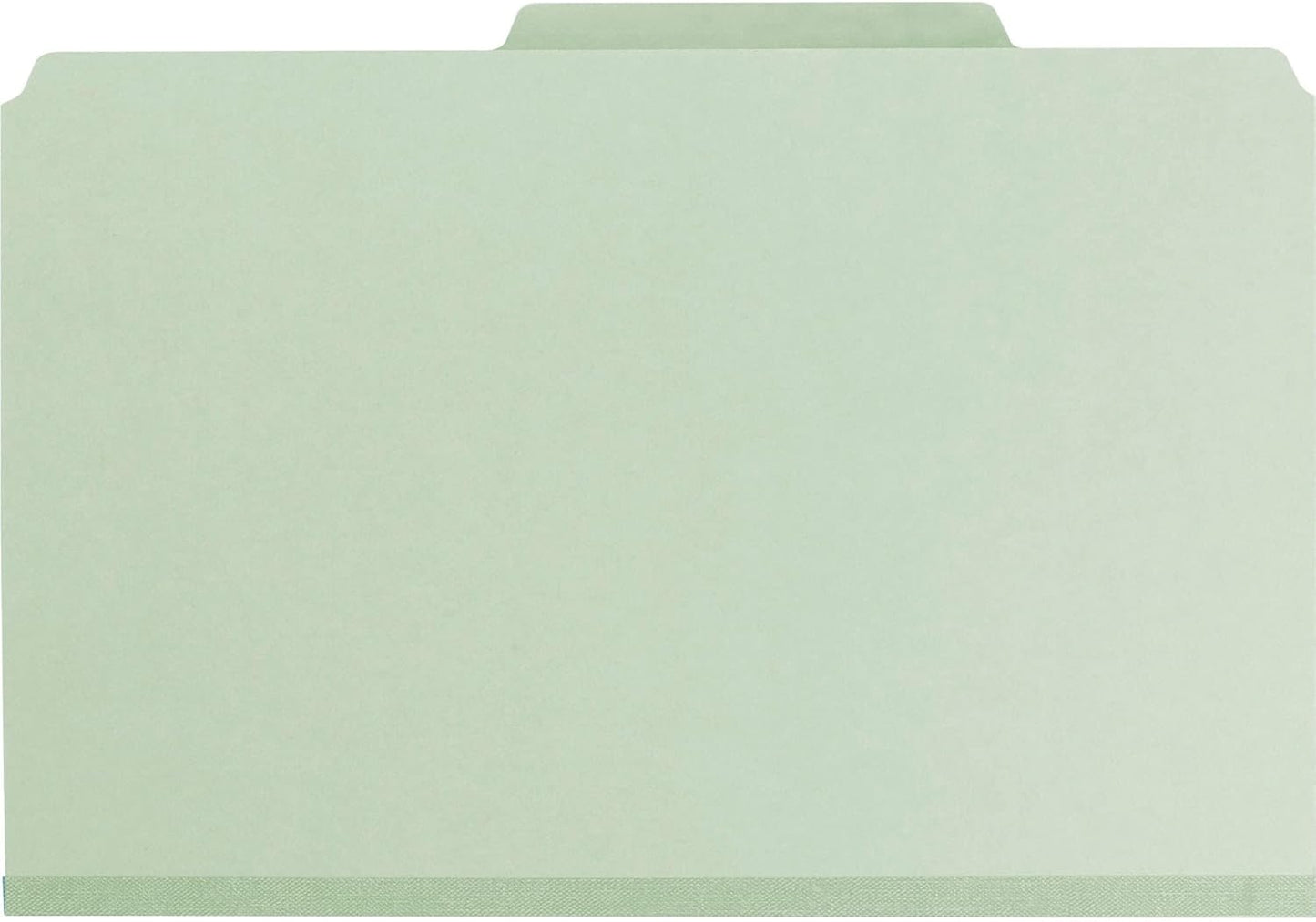 Smead Pressboard Classification File Folder - Legal Size with SafeSHIELD Fasteners | Gray/Green, 10 Pack