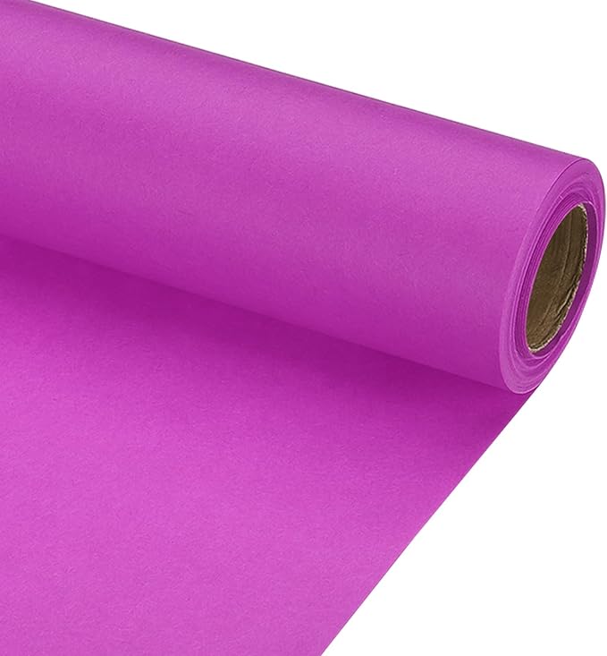 PATIKIL Wrapping Paper, 20" x 300"(25') 70 GSM Craft Paper Roll Kraft Packing Paper for Poster Bulletin Board, Gift Wrapping, Purple
