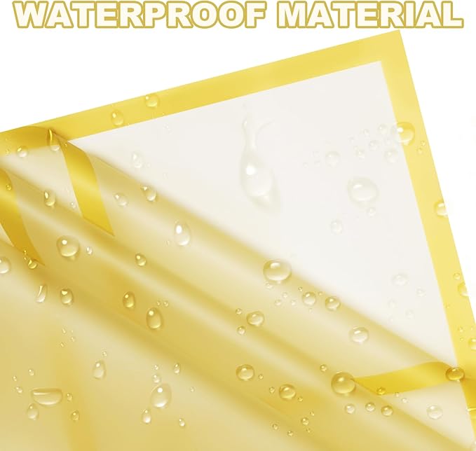 DEWJDFSC 20 Sheets Flower Wrapping Paper,Waterproof Floral Korean Bouquet Wrapping Paper, Florist Supplies, Suitable for Flowers Gift Packaging （Yellow）