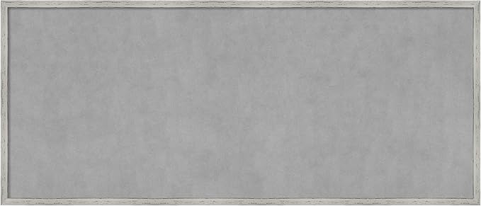 Amanti Art White Framed Magnetic Board 21x49 Oversize Vision Board for use with Magnets, 100% Metal Sheet to Display Items as Office Decor or for Home Organization in mudroom, Kitchen or Kids Room
