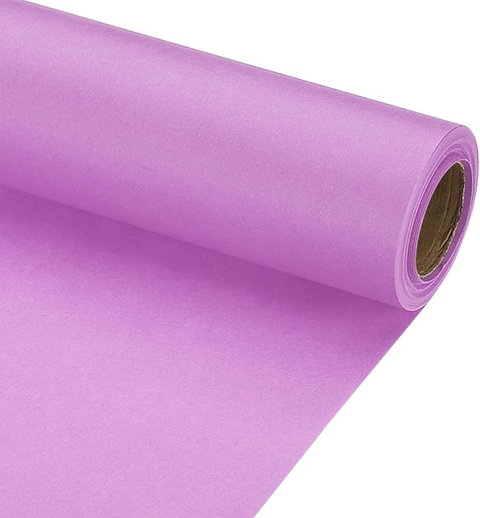 PATIKIL Wrapping Paper, 17" x 300"(25') 70 GSM Craft Paper Roll Kraft Packing Paper for Poster Bulletin Board, Gift Wrapping, Light Pink