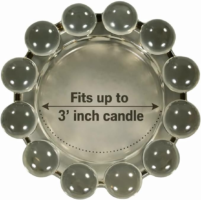 Alice Lane Original Bubble Candle Dish – Chic Smoky Glass Candle Dish for Home Decor – Decorative Modern Candle Holder for Small Candles & Diffusers