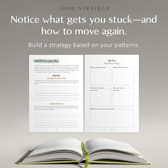 The ADHD Planner for Adults - Undated Daily & Weekly ADHD Journal for Disorganized People, 90 Days - Habit Tracker, Record Emotions & Mood - Academic Goals - Structure & Focus for Adults Brains