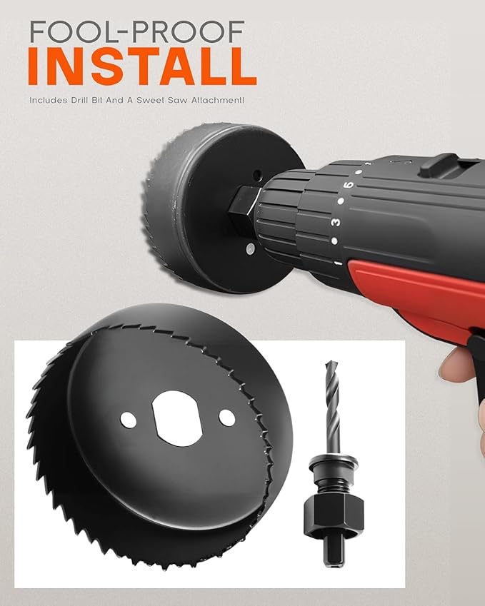 in-Wall Cable Management Kit for TV & Soundbar - Cord Concealer & Power Kit with Circle Saw & Drywall Hand Saw - Hides All Cables & Powers Devices