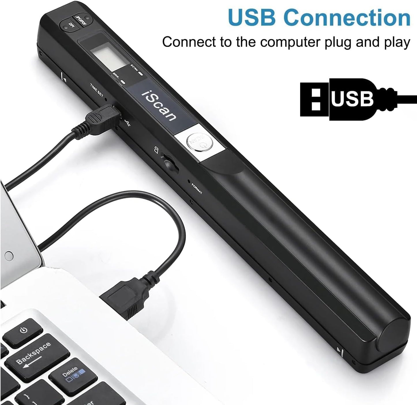 Skiennix Portable Photo Scanner - High-Resolution 900 DPI Document Scanner with 16GB SD Card | USB Uploads to Computer