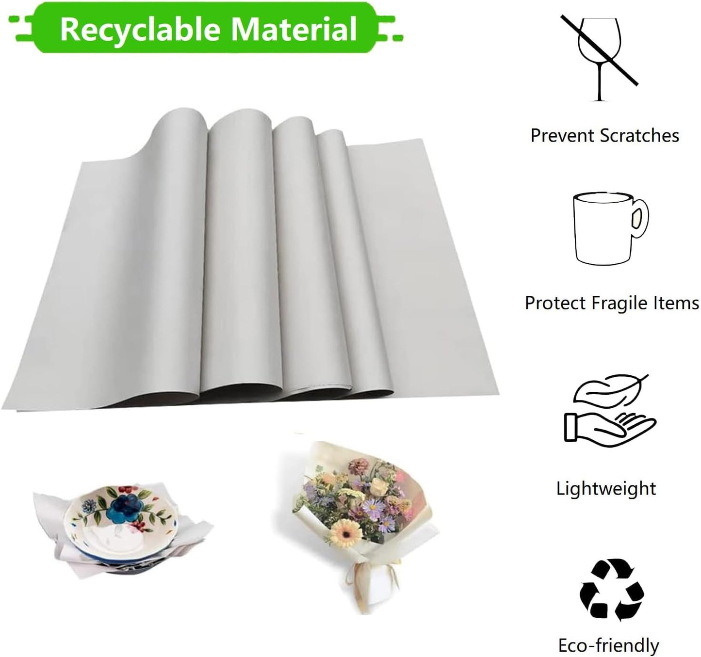 Skiennix Large Packing Paper - 300 Sheets of Newsprint for Easy Moving & Wrapping Supplies