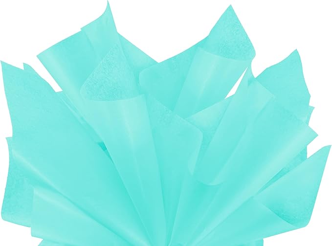 Flexicore Packaging® | Gift Wrap Tissue Paper | Size: 15"x20" | 100 Sheet | Acid Free Bulk Tissue Paper | (Aqua Teal)