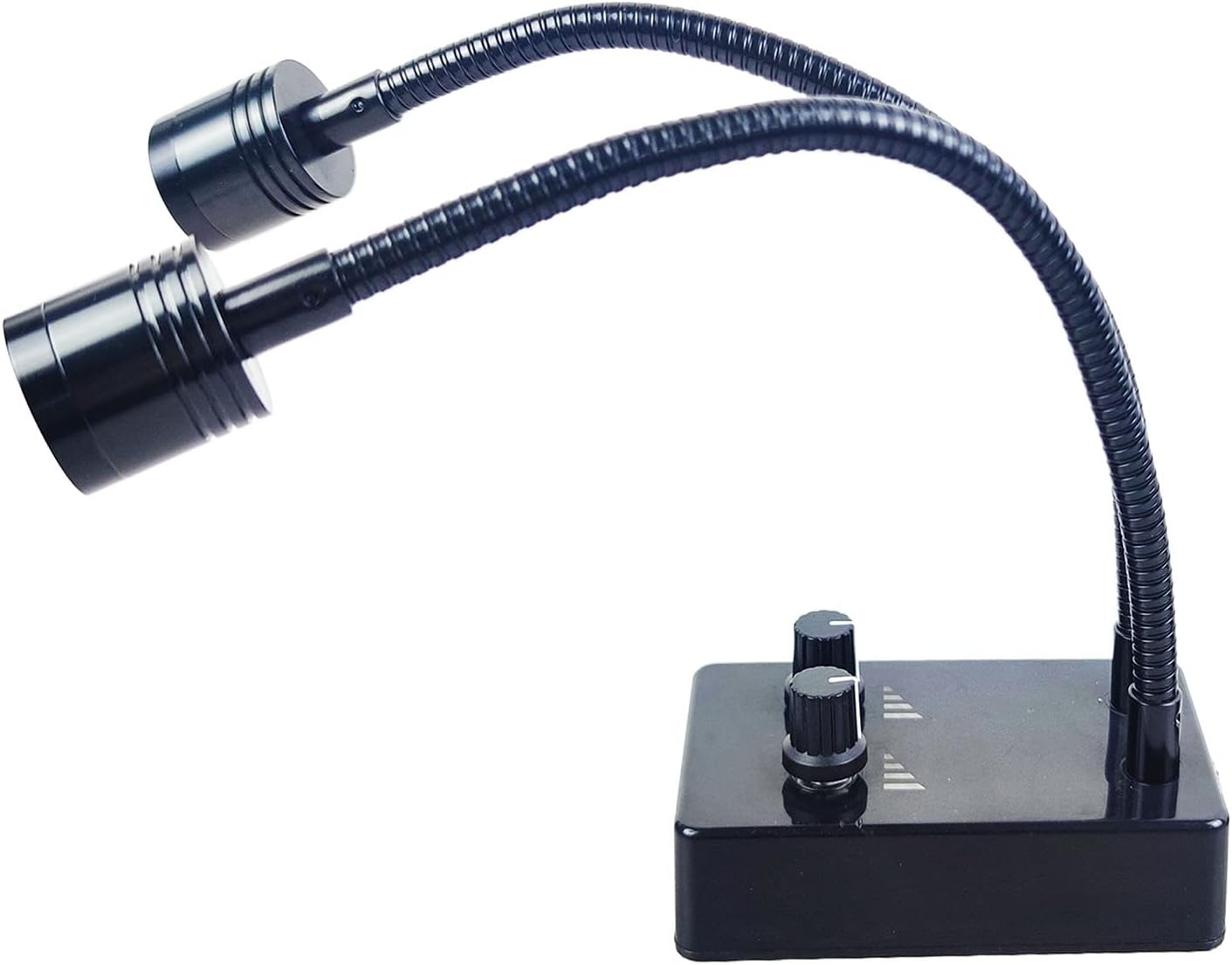 Skiennix Spotlight Microscope Light Source - USB Mini LED Dual Gooseneck Illuminator for Stereo Microscopes | Ideal for Repair & Soldering