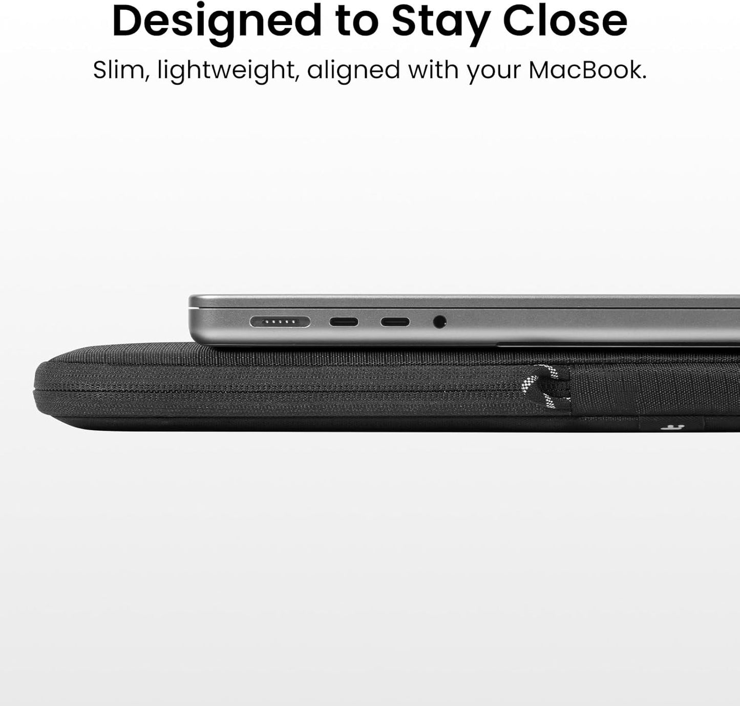 tomtoc Slim 360° Protective Laptop Sleeve - Water-Resistant Case for 13" MacBook Air & Pro