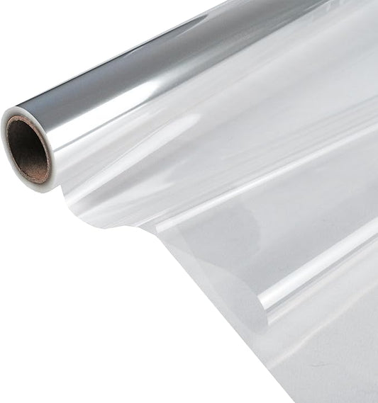 Craft And Party Clear Cellophane Wrap, 30" X 100ft Cellophane Roll, Gift Wrap Roll - Folded