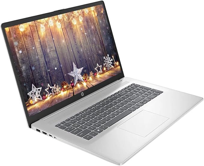 HP 17.3" Touchscreen Laptop Computer, 32GB RAM 1.5TB Storage (1TB SSD+512GB Docking Station Set), 6-Cores AMD Ryzen 5, Windows 11, PLUSERA Earphones