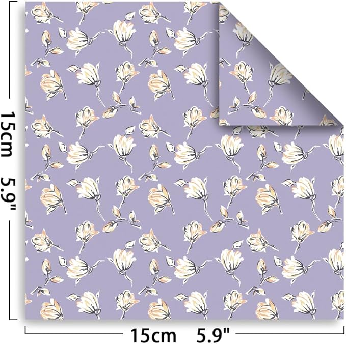 Origami Paper Kit Dobule Sided 100 Sheets 100 Colors 6 Inch Japanese Chiyo Square Easy Fold Arts Crafts DIY Handwork Origami Papers Solid Color Flower
