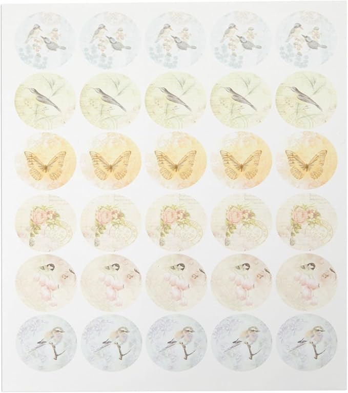Paper Junkie Vintage Floral Letter Paper & Envelopes Set - 7.25 x 10.25 in, Multicolor - 60 Sheets & 30 Envelopes - Printer-Friendly Vintage Stationery Paper
