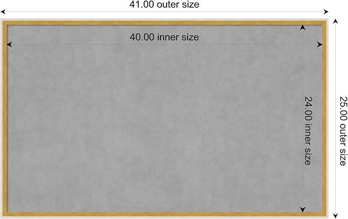 Amanti Art White Framed Magnetic Board 25x41 Large Vision Board for use with Magnets, 100% Metal Sheet to Display Items as Office Decor or for Home Organization in mudroom, Kitchen or Kids Room