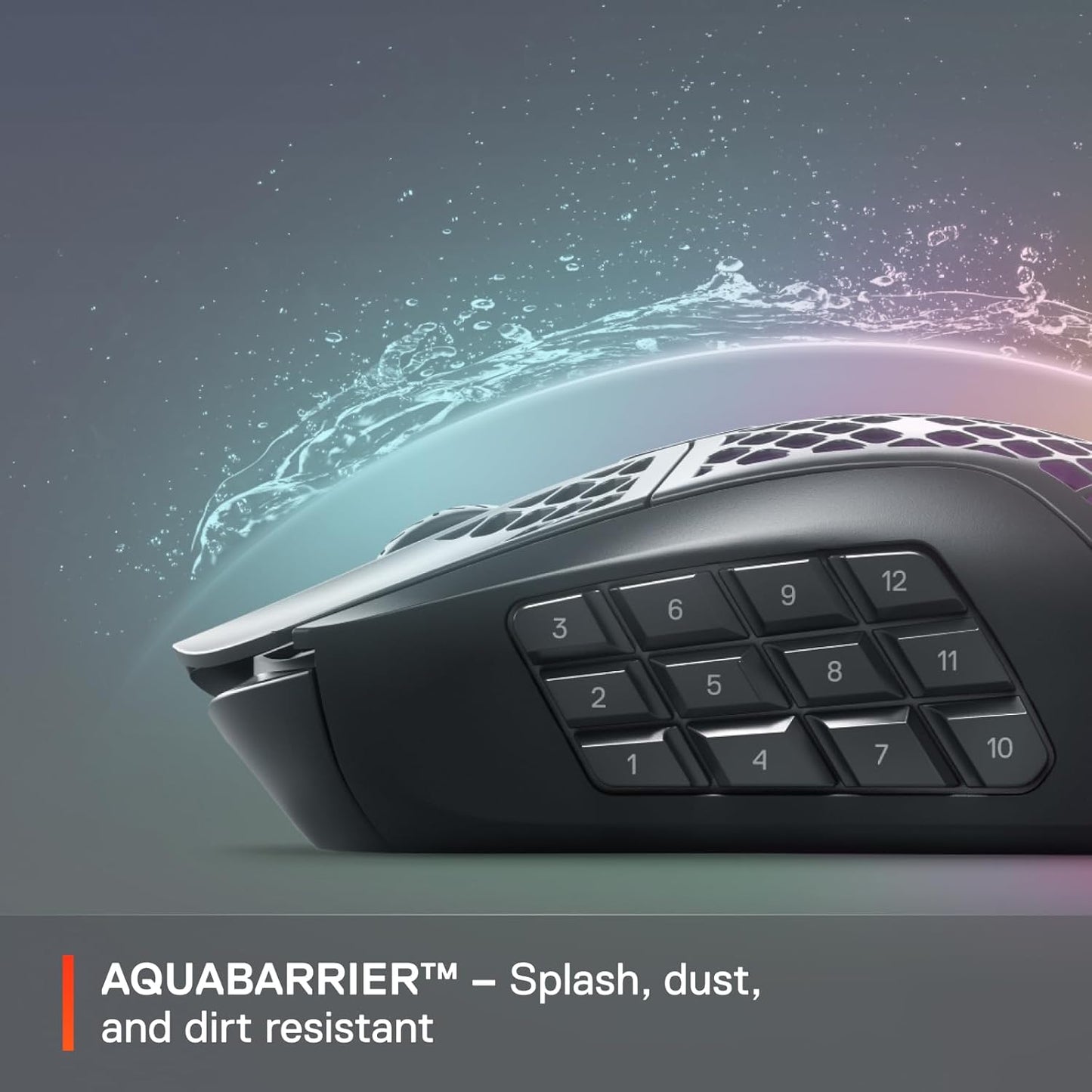 SteelSeries Aerox 9 Wireless Gaming Mouse - Ultra-Lightweight RGB Design - 18 Buttons, 18K DPI Sensor