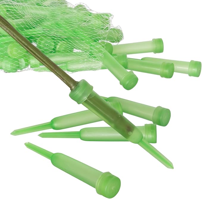Royal Imports Floral Water Tubes with Caps – 4.5" Green Plastic Flower Vials for Single Stem Roses, Buds, Bouquets – Standard Style, 1/2" Opening – 100 Pack