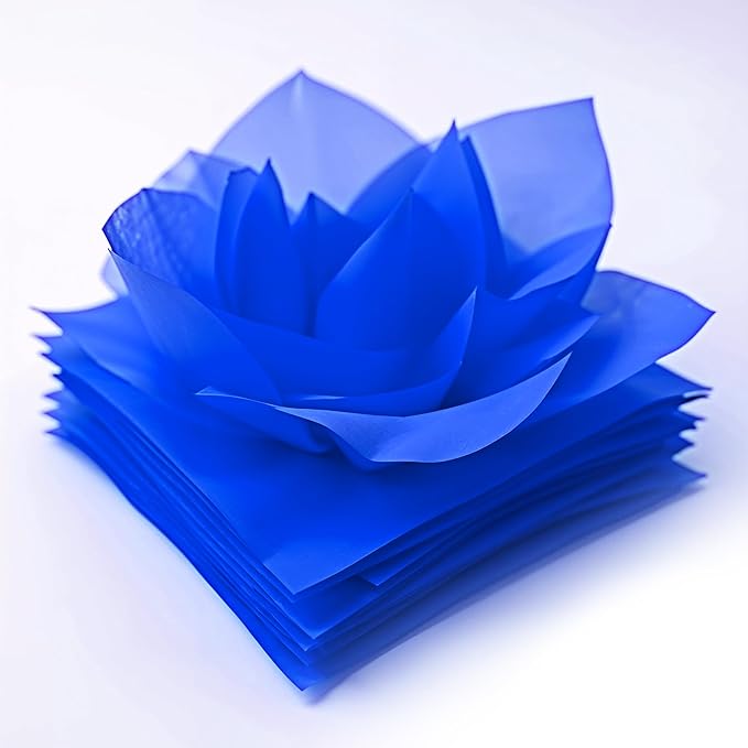 SANZIX 150 Sheets Blue Tissue Paper for Gift Bags Bulk 14x20 Inch- Blue Christmas Tissue Paper Sheets for Elegant Gift Wrapping, Bouquet, Baby Shower, Christmas Gifts, DIY, Holiday & Xmas Decorations