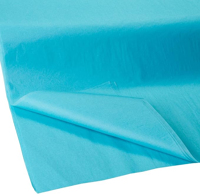 Jillson Roberts Bulk 20 x 30 Inches Recycled Tissue, Aqua, 480 Unfolded Sheets (BFT44)