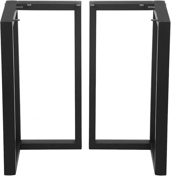 MBQQ 2 Pcs V Shape Table Legs - Heavy Duty Metal, Dining Table & DIY Iron Bench Legs (H28"xW17.7")