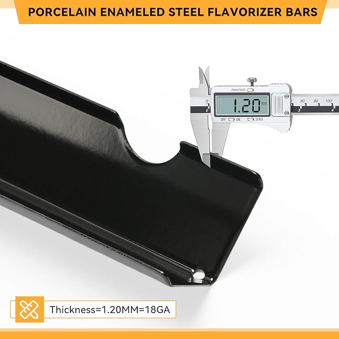 KifonMetals 17.1 Inch Porcelain-enameled Flavorizer Bars for Weber Genesis Grill Parts, for GS4 Genesis II/II LX 300, II E-310, II E-315, II E-335, II LX-340 Replacement Parts, 66795, 5 Pcs
