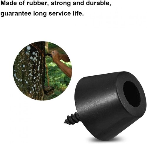 ASHATA Anti-Vibration Rubber Feet Pads - 8 Pcs 30x20mm for Speakers & Amplifiers | Includes Screws