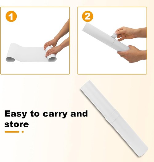 Large Leather Desk Pad Protector by [Brand Name] - Non-Slip Durable Office Mat for Writing & Computer Use | White 27.5" x 13.7"