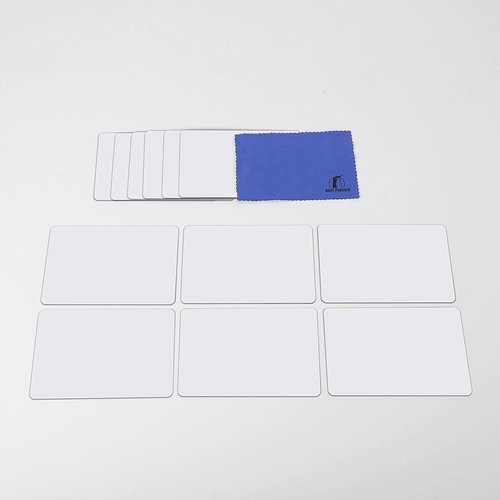 Dry Erase Magnets Set - 12 Pack | 6x4 Inch Magnetic Notes for Home & Office Planning