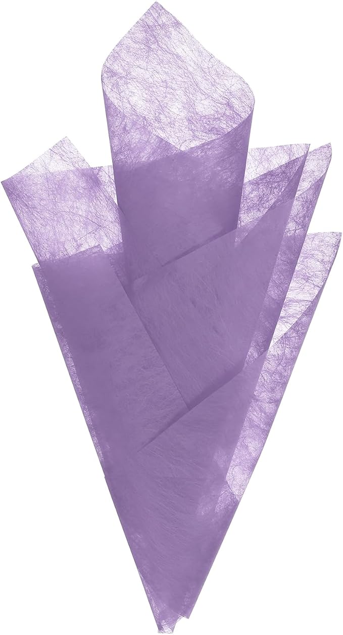 PATIKIL 11.8 Inches Tissue Flower Wrapping Paper, 80 Sheets Waterproof Floral Bouquet Wraps Gift Packaging Tissue for Party Birthday Wedding Holiday Decorations Crafts, Purple