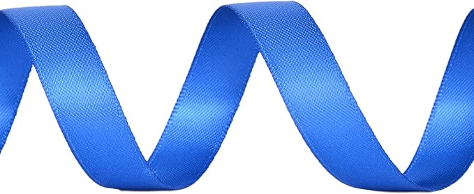YAMA Royal Blue Double Faced Satin Ribbon 1/2 Inch 25 Yards Royal Blue Ribbon for Gift Wrapping Crafts Hair Bows Wedding Party Decoration